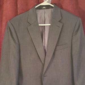 Men's Haggar Tailored Fit Suit, Charcoal Gray